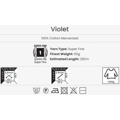 YarnArt Violet, 50g., 282m. 1 YarnArt Violet, 50g., 282m. 1