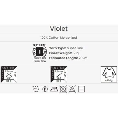 YarnArt Violet, 50g., 282m. 1 YarnArt Violet, 50g., 282m. 1
