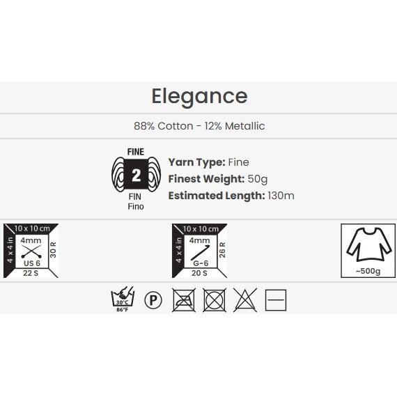 YarnArt Elegance, 50g., 130m. 1