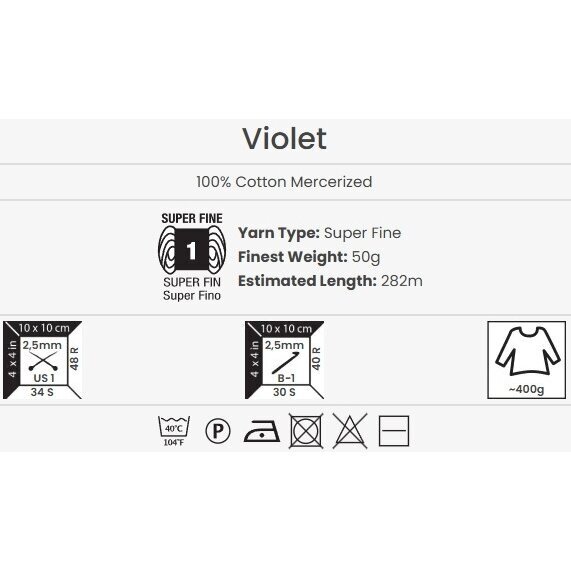 YarnArt Violet, 50g., 282m. 1 YarnArt Violet, 50g., 282m. 1