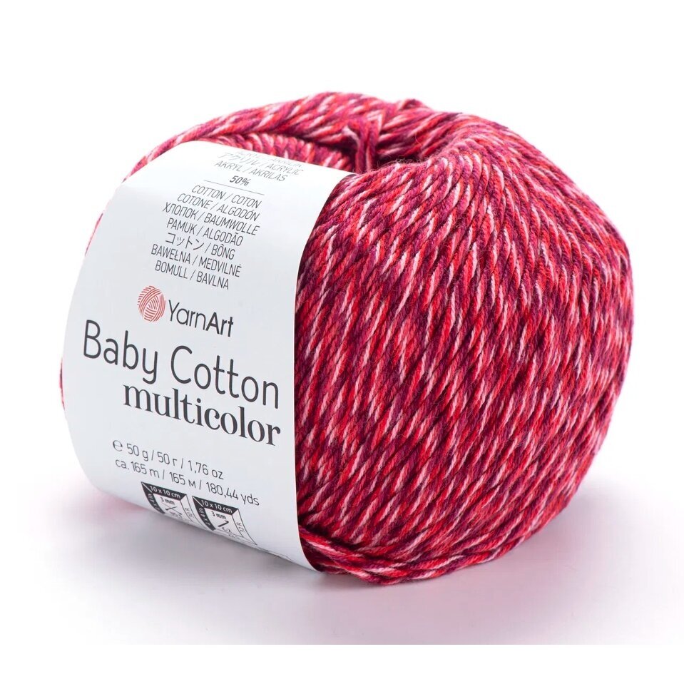 YarnArt Baby Cotton Multicolor, 50g., 165m. YarnArt Baby Cotton Multicolor, 50g., 165m.